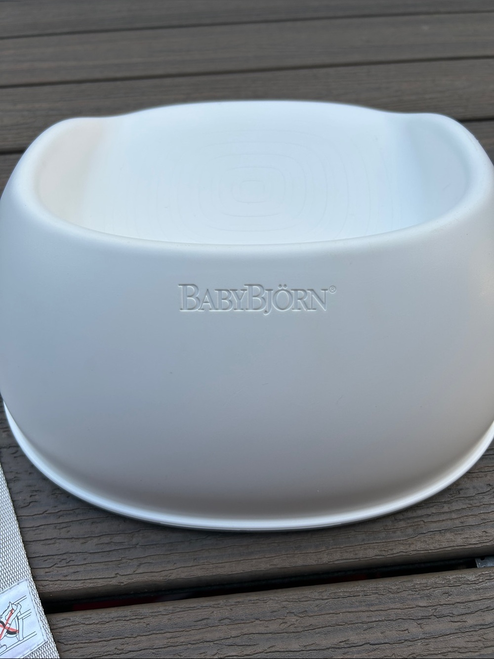 BabyBjorn White Toddler Booster Seat Dining Chair 3+